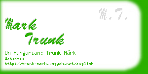 mark trunk business card